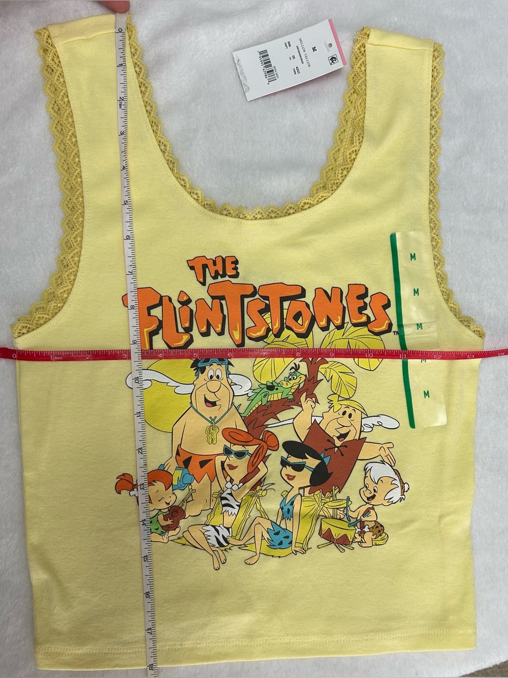 The Flintstones Graphic Semi-Cropped Tank Top size medium - Picture 2 of 3
